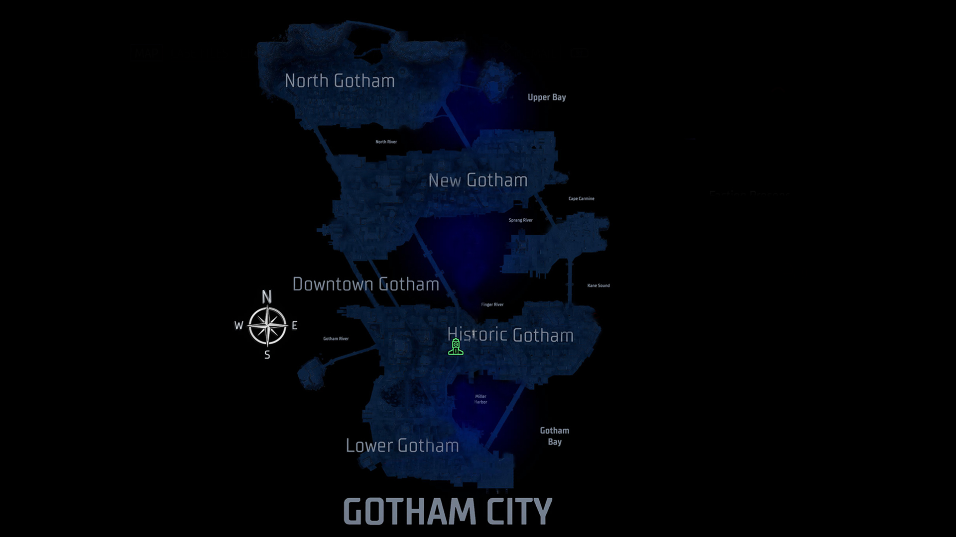 gotham city world map