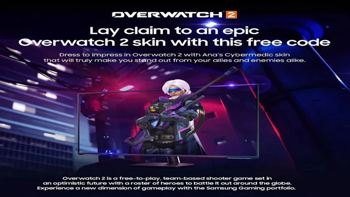 A promotional image for the free Cybermedic Ana Skin