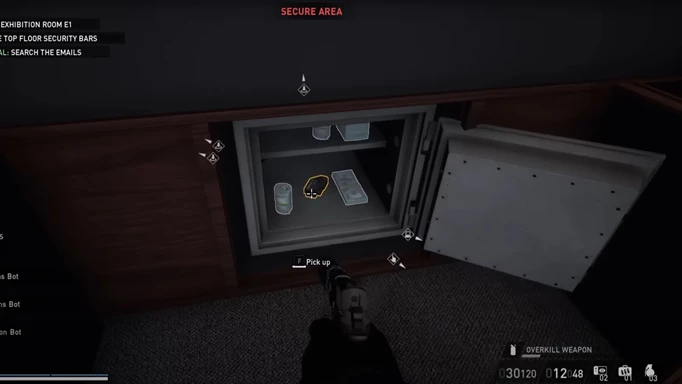 The flash drive in the safe in the Under the Surphaze Heist in PAYDAY 3