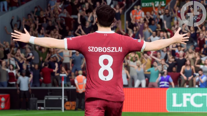 Image of Dominik Szoboszlai celebrating in EA FC 24