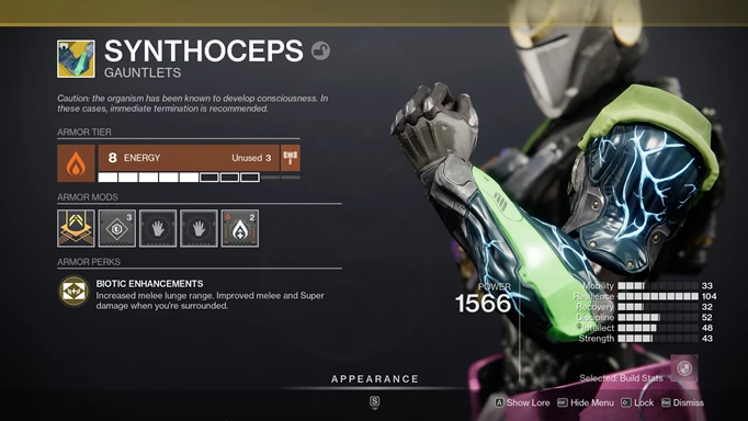 Destiny 2: Best Titan Build - Synthoceps