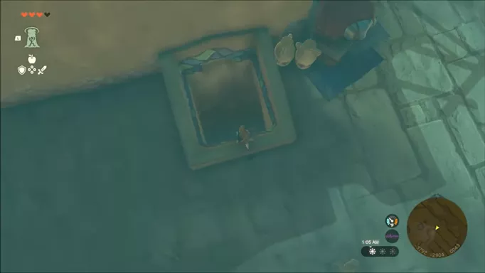 an image of the well behind the secret club in Tears of the Kingdom