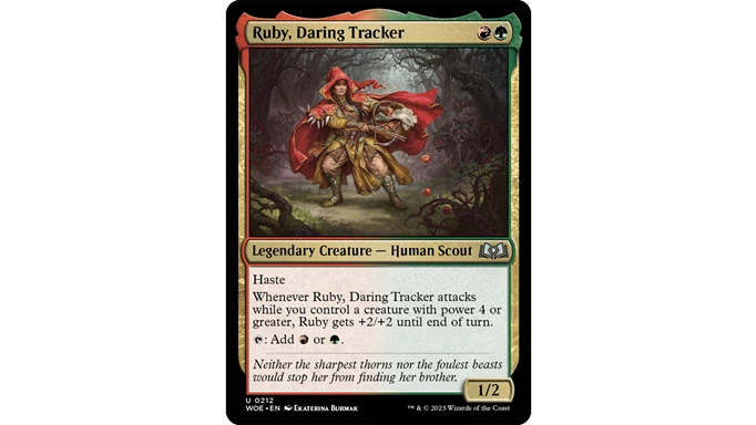 Ruby, Daring Tracker Magic the Gathering Wilds of Eldraine