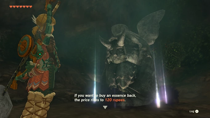 Screenshot of the Horned Statue in Zelda Tears of the Kingdom