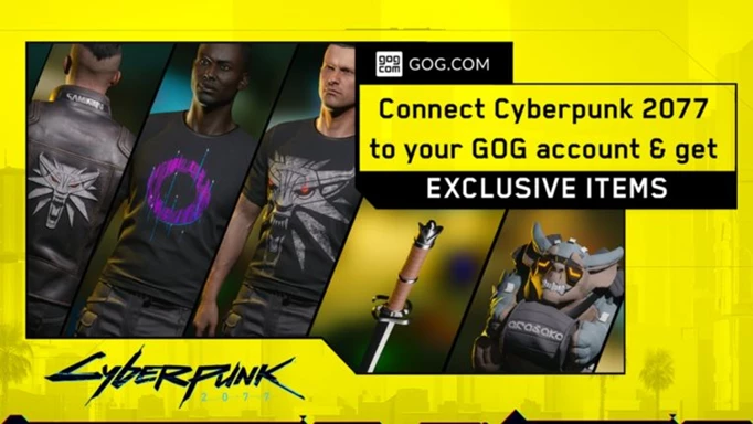 Connect Cyberpunk 2077 to your GOG account to get free Witcher-themed rewards