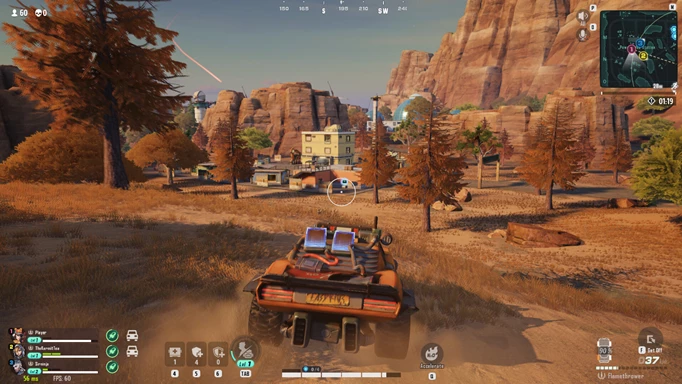 Screenshot of driving in Farlight 84