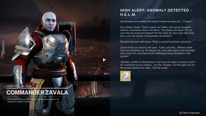 Receiving the Sparrow from Zavala