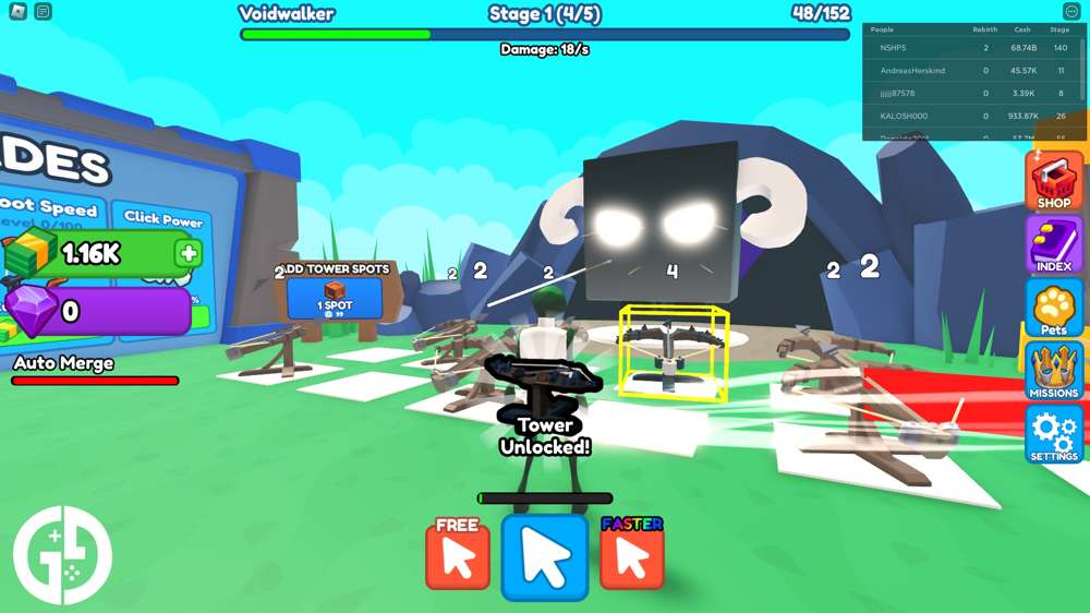 Tower Merge Simulator codes for free Gems, Boosts & more