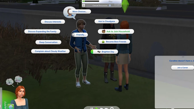 Sims 4: Asking a friend sim to join the household