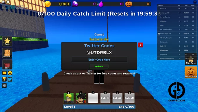TITAN* UPDATE New Codes in Ultimate Tower defense Roblox