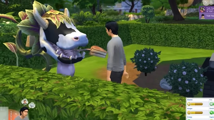 Death by Cowplant in The Sims 4