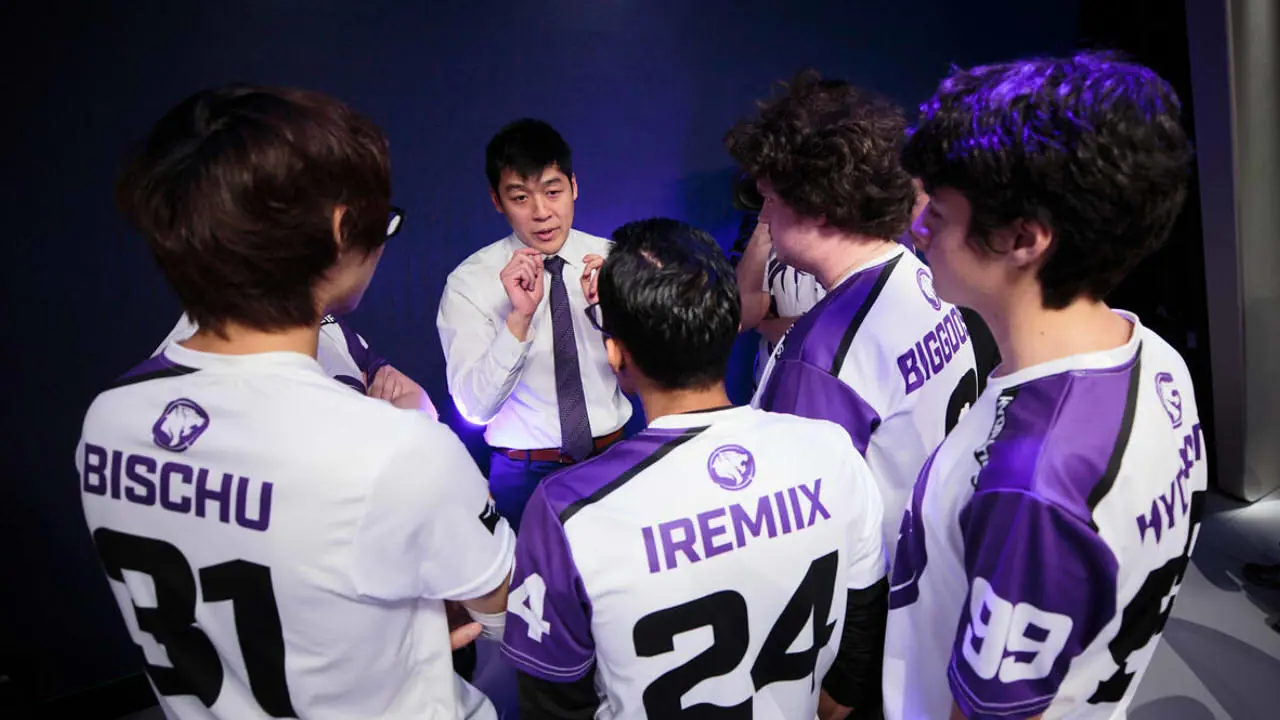Esports team members from the Los Angeles Gladiators