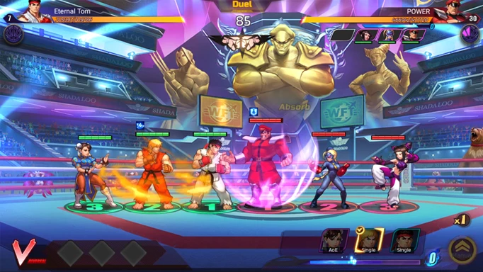 Street Fighter: Duel gameplay