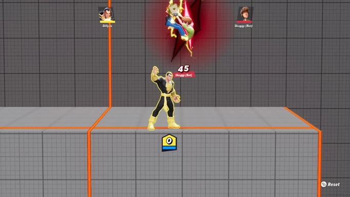 Black Adam uses his grounded up-normal in MultiVersus.