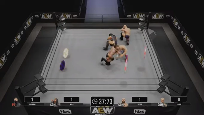 The Chip Gather Minigame from AEW: Fight Forever