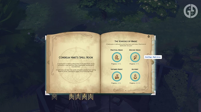 Image of a Spellbook in The Sims 4 Realm of Magic