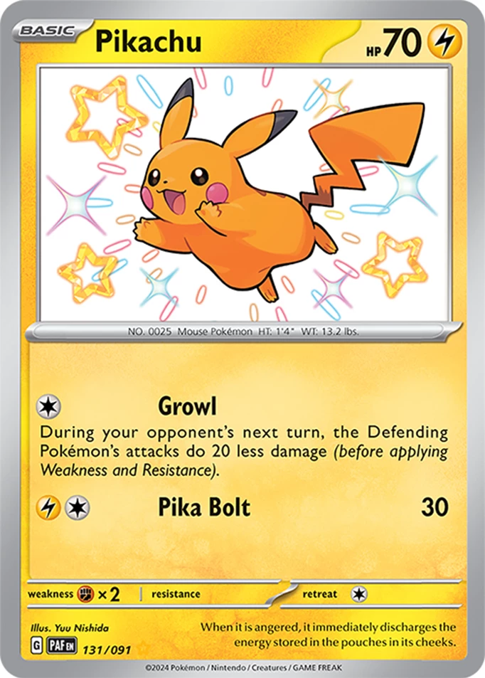 Shiny Pikachu card