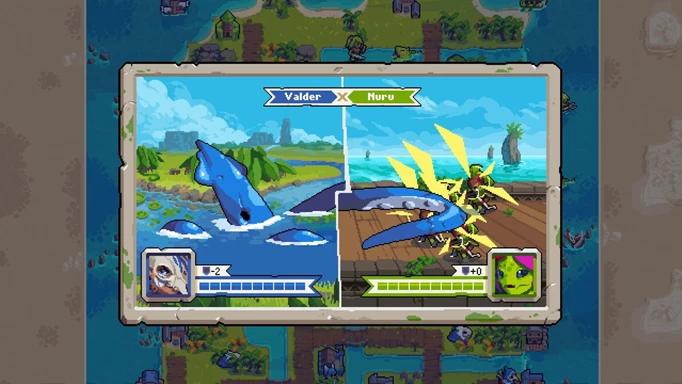 A combat encounter in Wargroove 2