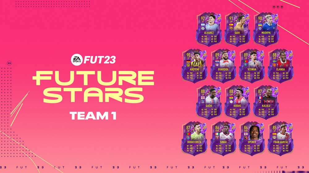FIFA 23 Future Stars Team 1: Alvarez, Gvardiol, Gavi