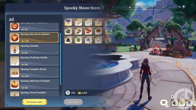 The Spooky Moon Store in Palia (as per the Palia 0.170 patch)