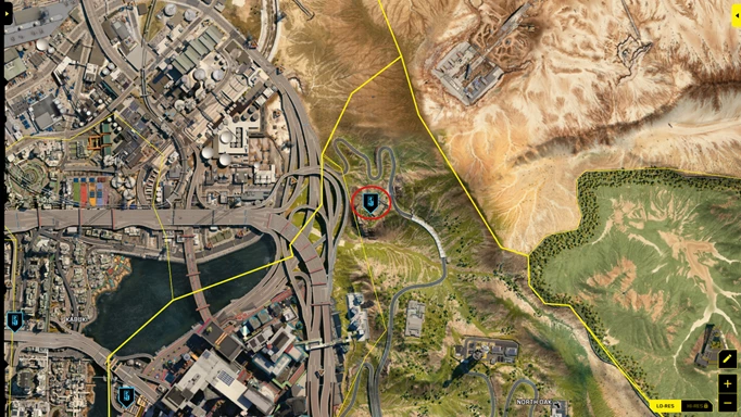 the map location of The Lovers Tarot Card in Cyberpunk 2077