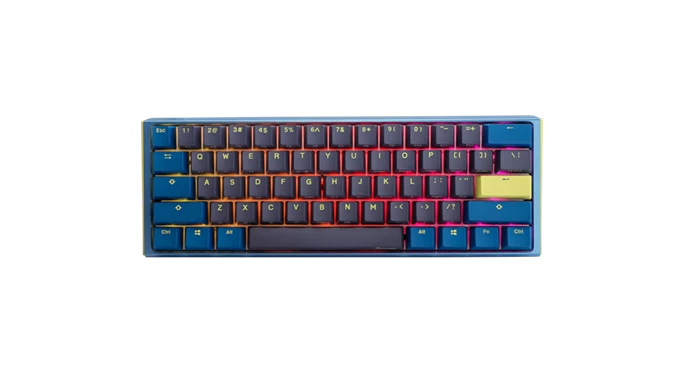 Key art of the Ducky One 3 Mini, which is one of the best 60% keyboards