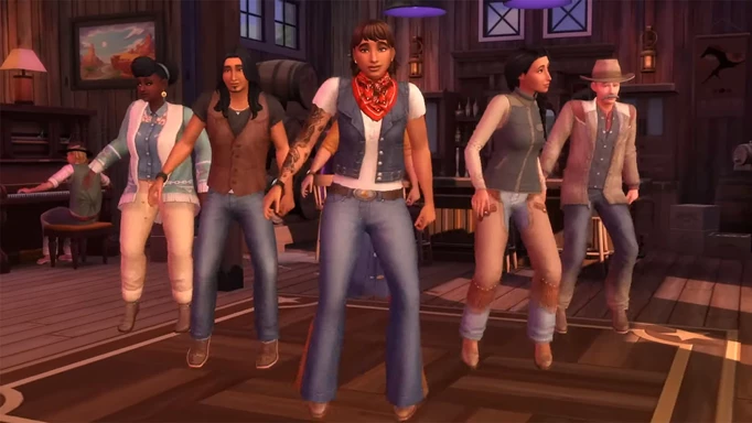 Line Dancing Sims 4 Horse Ranch