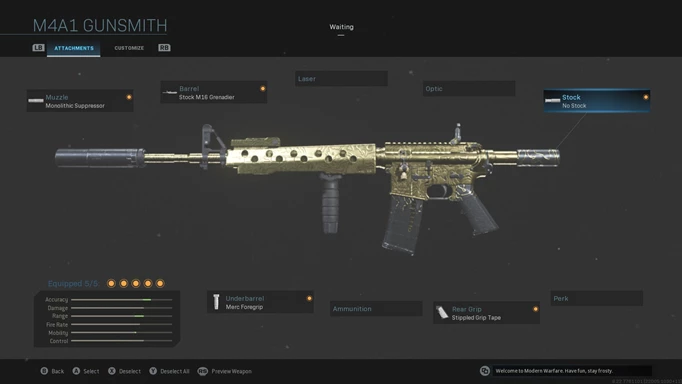 The best M4A1 Multiplayer Loadout Attachments