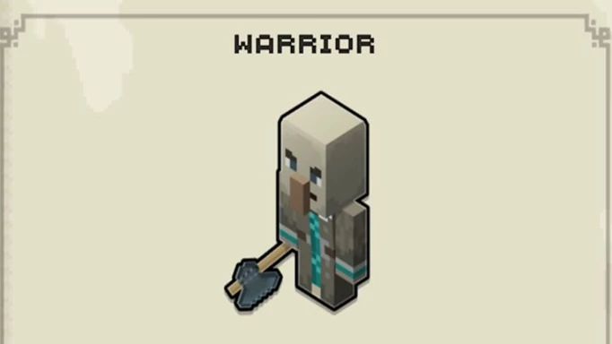A Warrior unit, one of the best Minecraft Legends units