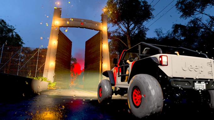 The Event Lab in Forza Horizon 5 lets you play Jurassic Park inspired levels.