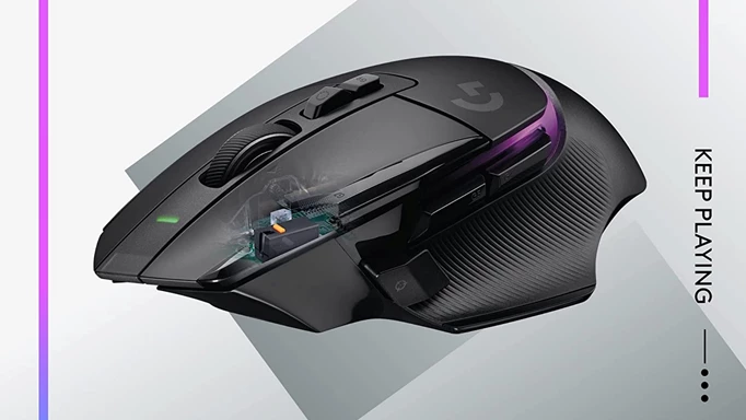 The Logitech G502 X Plus gaming mouse, one of the best Logitech gaming mice