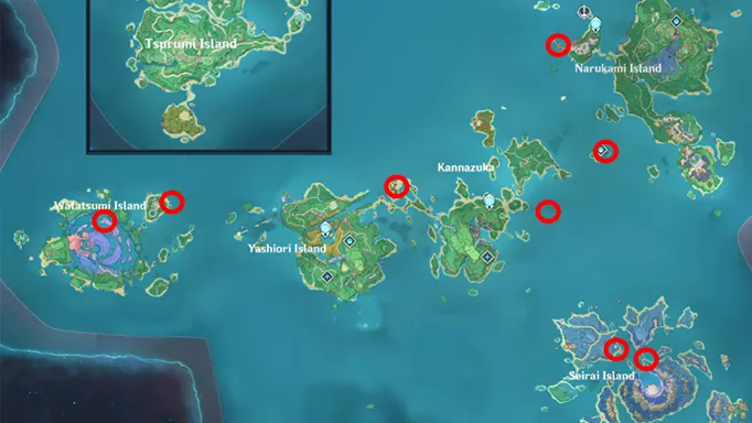 How to find all the Fishing Spots in Genshin Impact