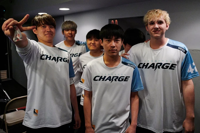 Team shot of Charge at the Overwatch League Summer Showdown