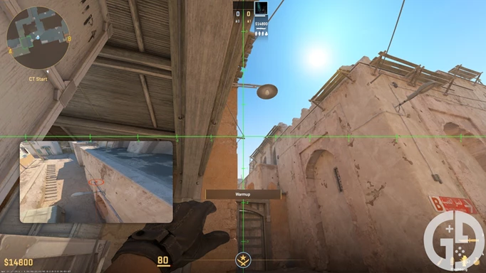 Image of the Dust 2 Mid to Mid flash in CS2