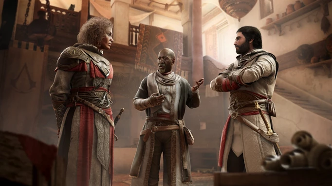 Characters from Assassin's Creed Mirage.
