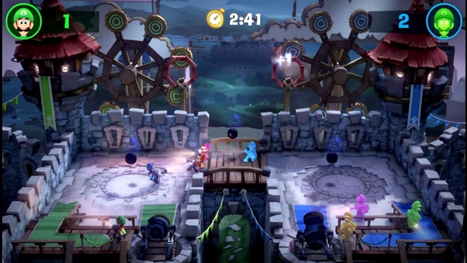 Multiplayer gameplay from Luigi's Mansion 3