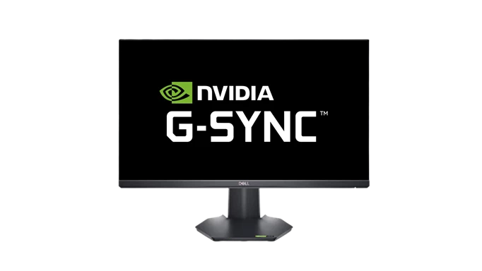 Screenshot of the Dell G2524H with a G-SYNC logo inside