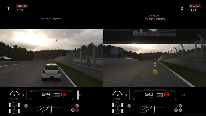2 Player Split Screen Gran Turismo 7 PS5 Multiplayer GT7 PlayStation 5