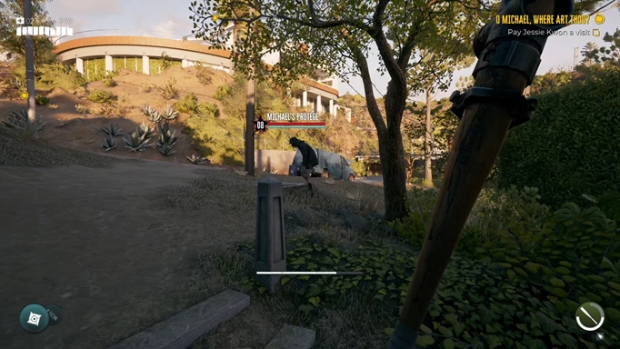 an image of gameplay showing the Michael's Protege zombie in Dead Island 2