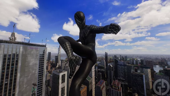 The Webbed Black Suit in Marvel's Spider-Man 2. It is the same one worn in the Sam Raimi Spider-Man 3 movie