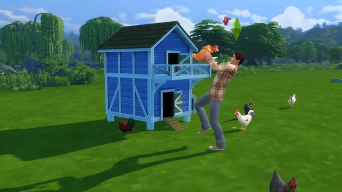 Death by chicken in The Sims 4