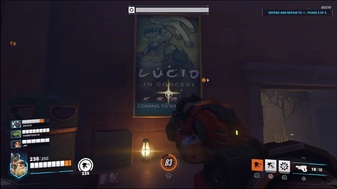 Плакат Лусио, одна из целей испытания Охотника за знаниями в Overwatch 2.