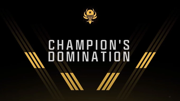 Champion's Domination victory screen in Warzone