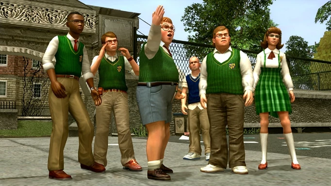 A screenshot from the game Bully.