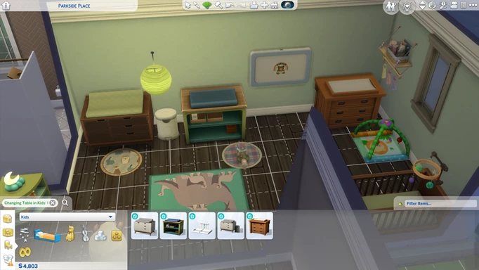 Все пеленальные столики в The Sims 4