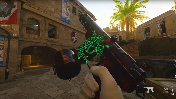 The Undead Runes Weapon Decal in Warzone