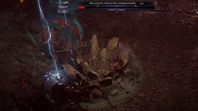 Fighting A Helltide Commander In Diablo 4