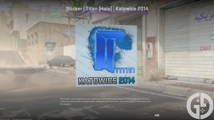 Image of the Titan Holo Katowice 2014 skin in CS2