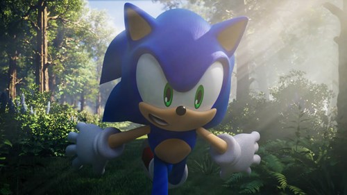 Sonic running in Sonic Frontiers