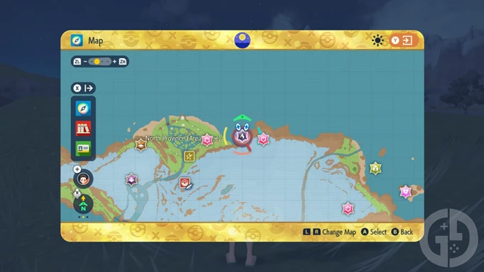 The location to find the 7-Star Hisuian Typhlosion Tera Raid in Pokemon Scarlet & Violet